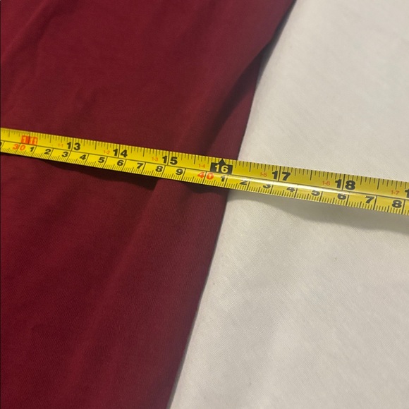 Bar III Burgundy Pencil Bodycon Skirt SZ L fully lined form fitting midi career - Picture 7 of 13